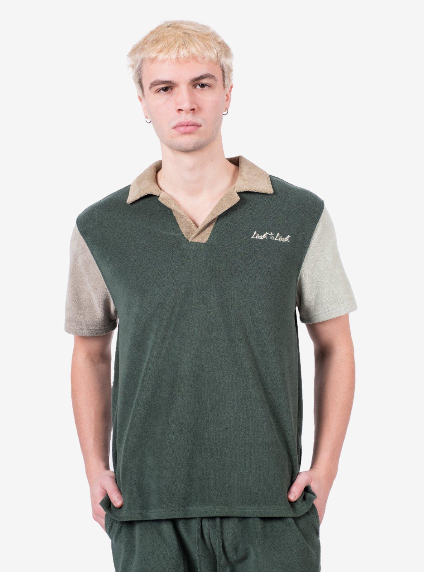 Coast To Coast Terry Cloth Short Sleeve Polo, HUNTER GREEN, alternate
