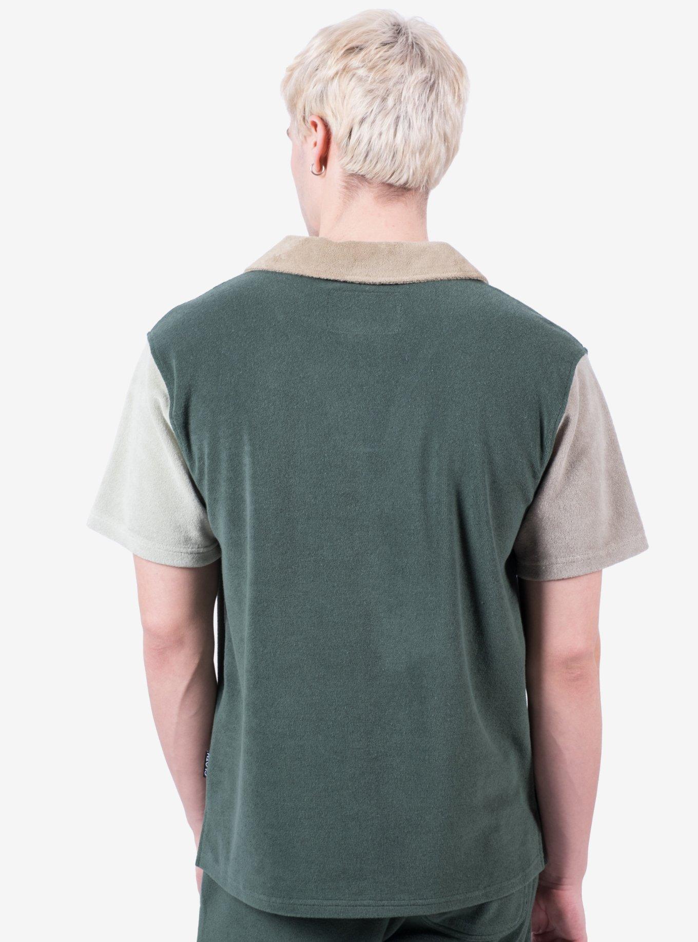 Coast To Coast Terry Cloth Short Sleeve Polo, HUNTER GREEN, alternate