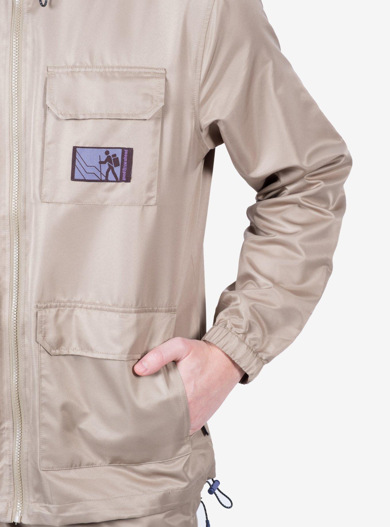 Good Times Ahead Nylon Jacket, GREY, alternate