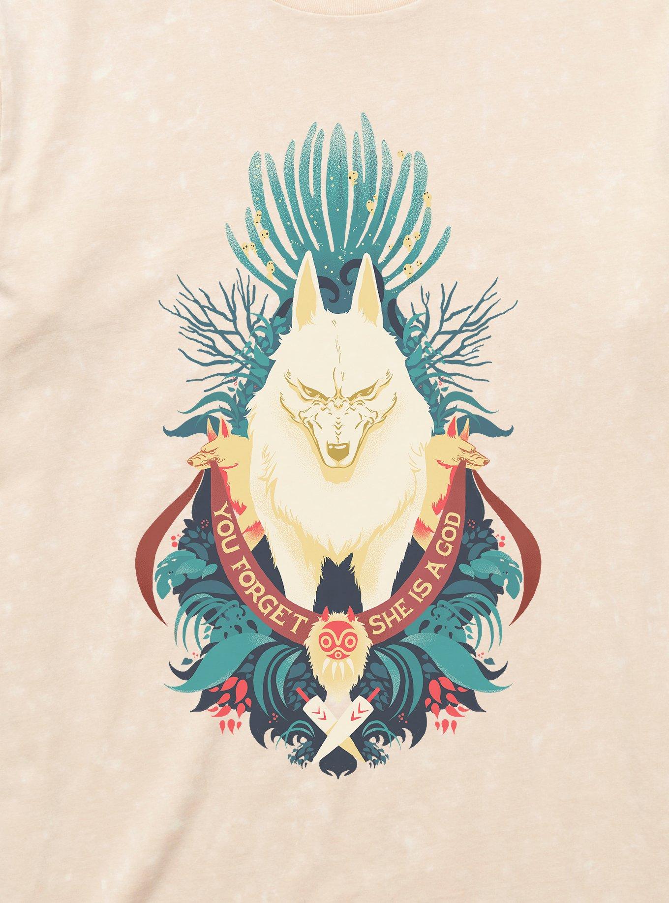 Studio Ghibli Princess Mononoke You Forget Mineral Wash T-Shirt, , hi-res