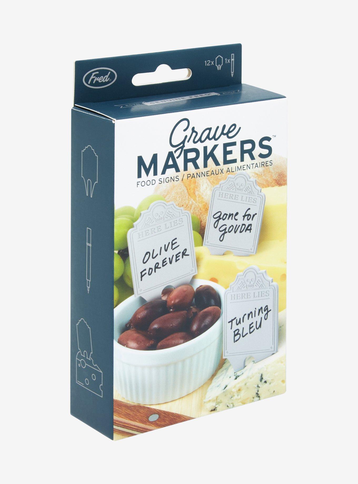 Gravestone Reusable Food Markers, , alternate