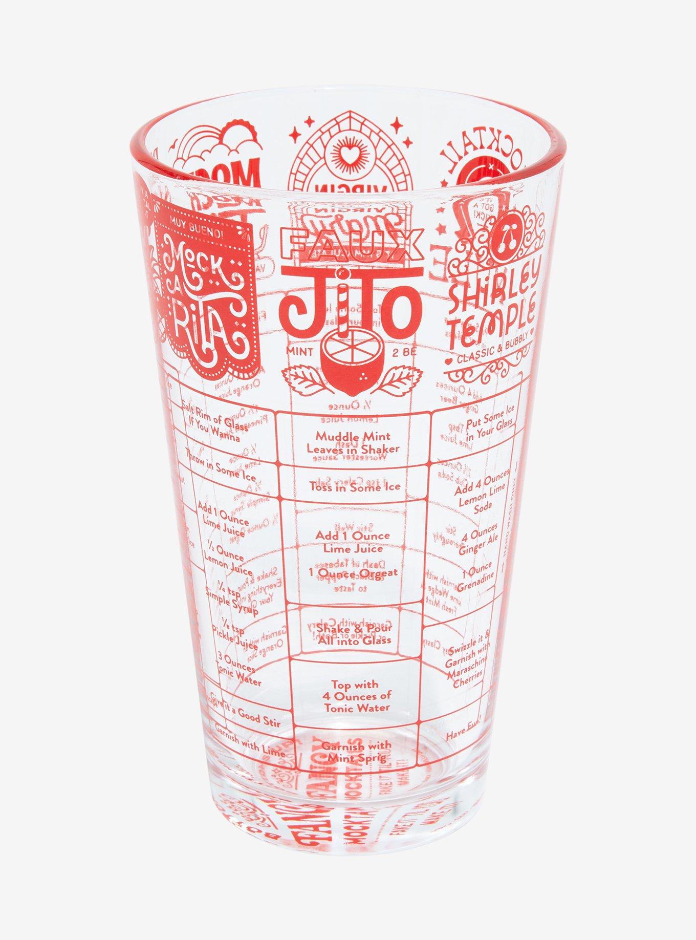 Fred Good Measure Mocktail Recipe Pint Glass, , hi-res