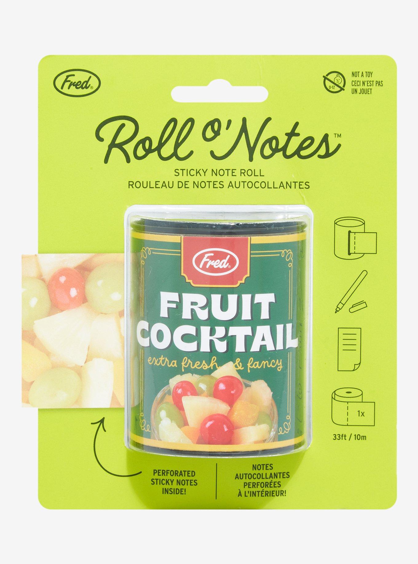 Fred Roll o&rsquo; Notes Fruit Cocktail Sticky Note Roll, , alternate