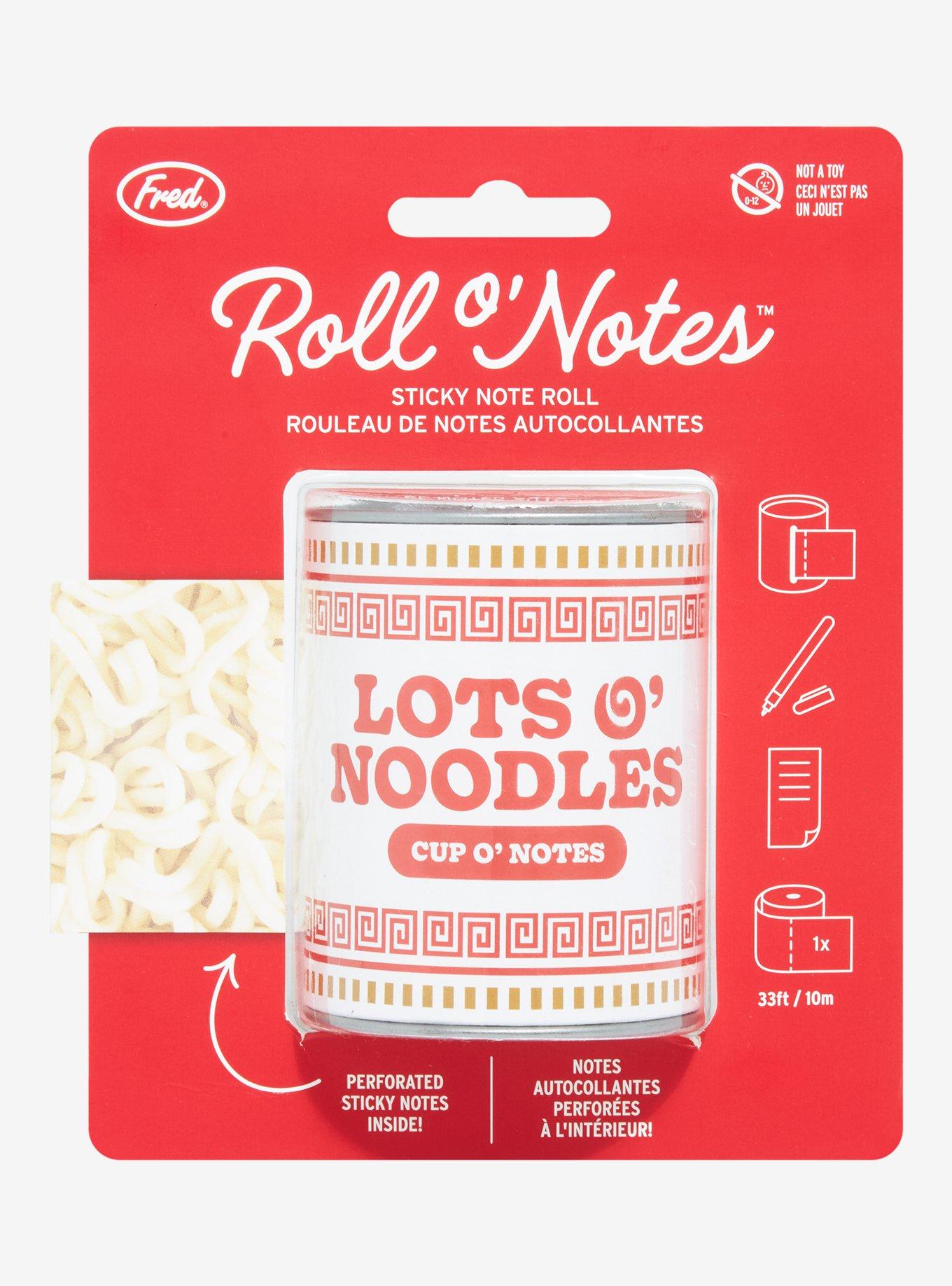 Fred Roll o’ Notes Lots o’ Noodles Cup o’ Notes Sticky Note Roll, , alternate