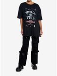 Pierce The Veil Spirit Board Girls Oversized T-Shirt, CHARCOAL, alternate