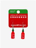 Sriracha Bottle Dangle Earrings, , alternate