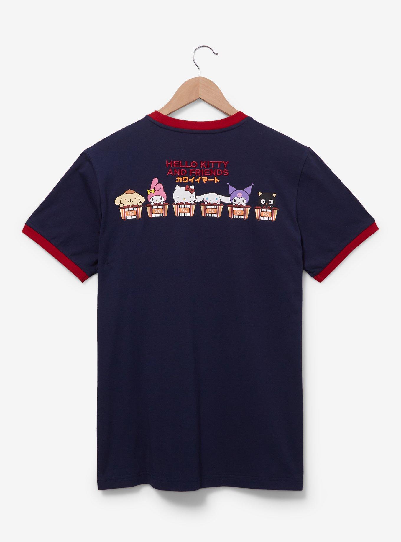 Sanrio Hello Kitty and Friends Kawaii Mart Ringer T-Shirt &mdash; BoxLunch Exclusive, NAVY, alternate