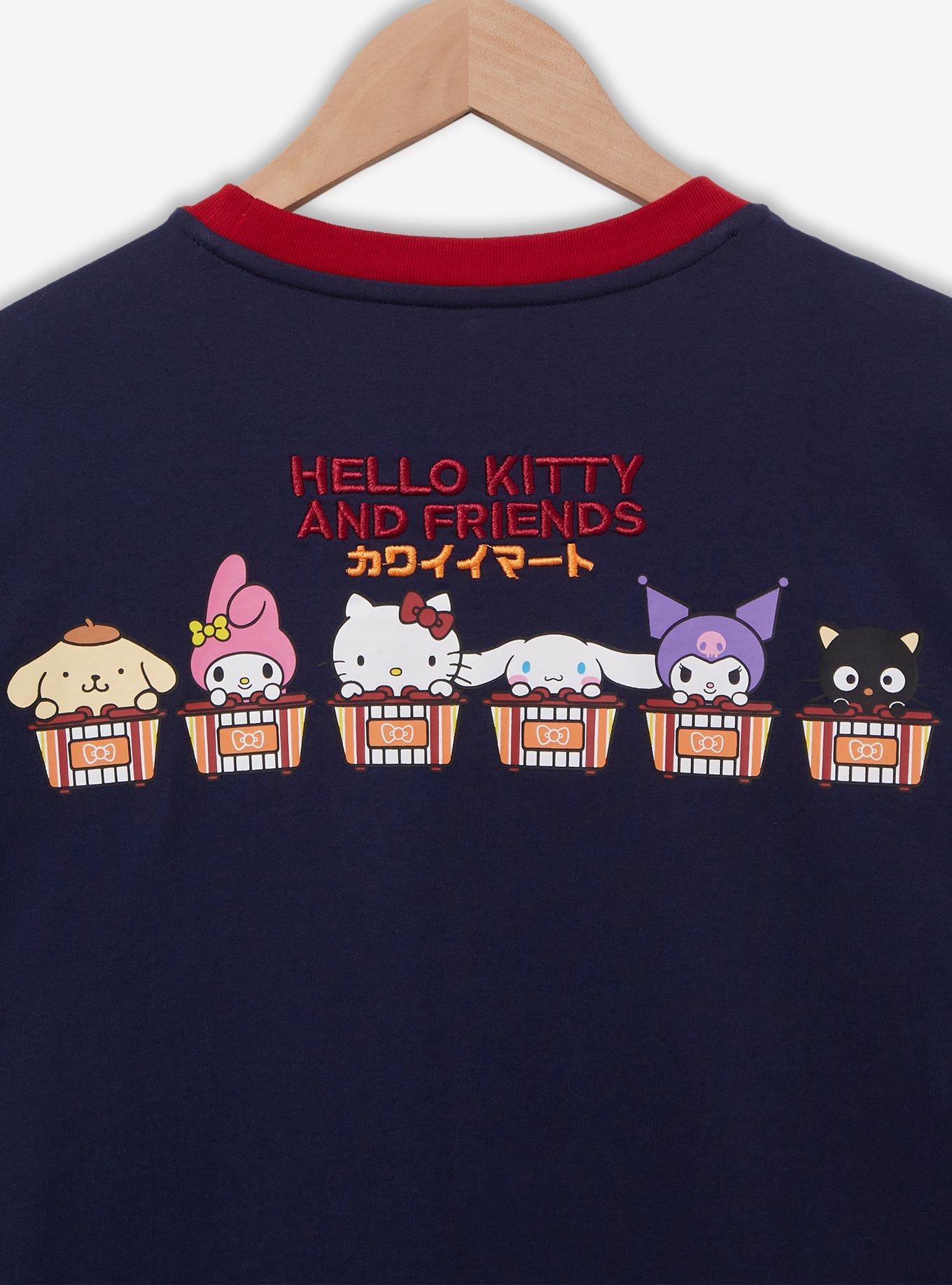 Sanrio Hello Kitty and Friends Kawaii Mart Ringer T-Shirt &mdash; BoxLunch Exclusive, NAVY, alternate