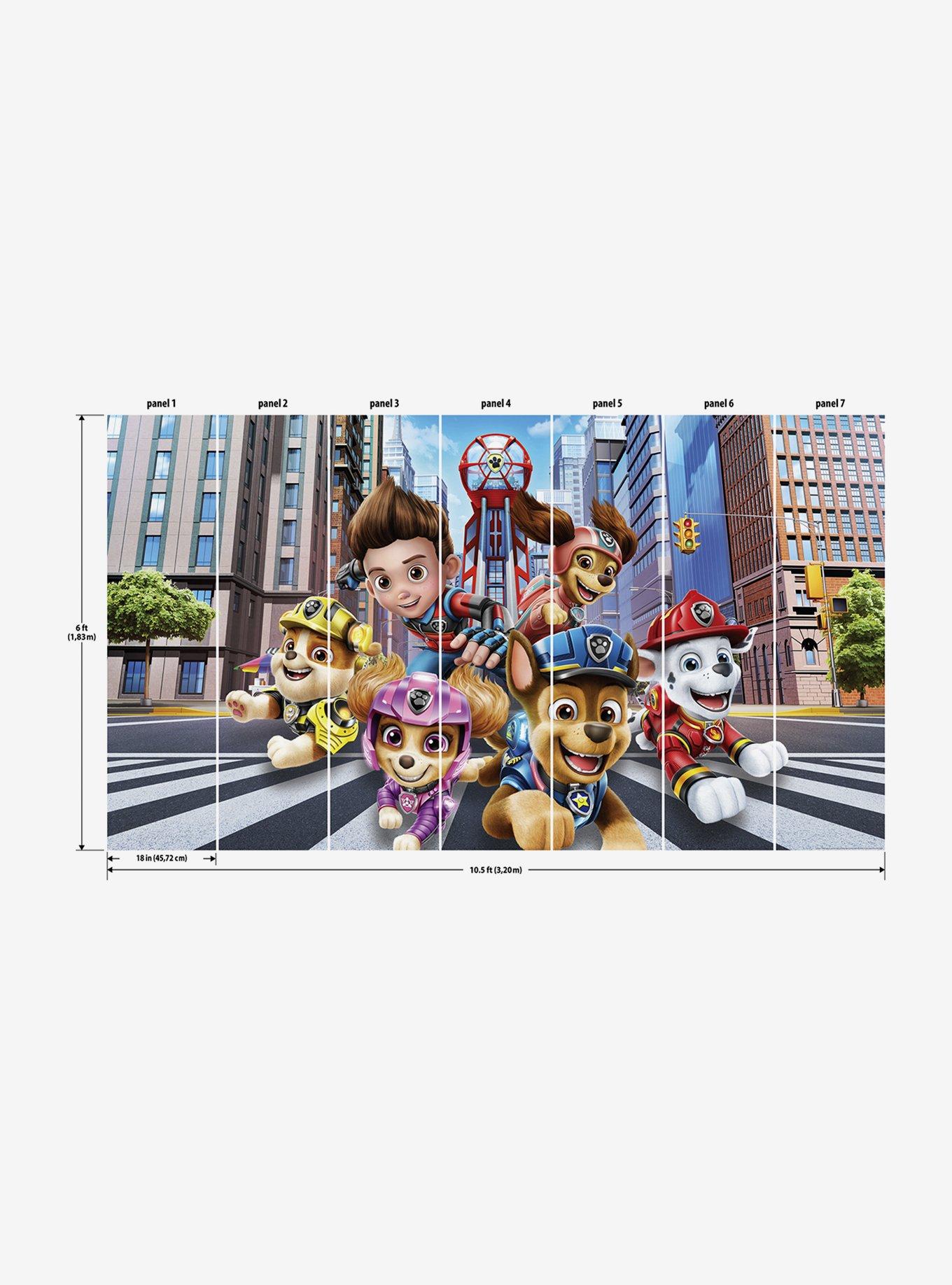 Paw Patrol The Movie Peel & Stick Mural, , hi-res