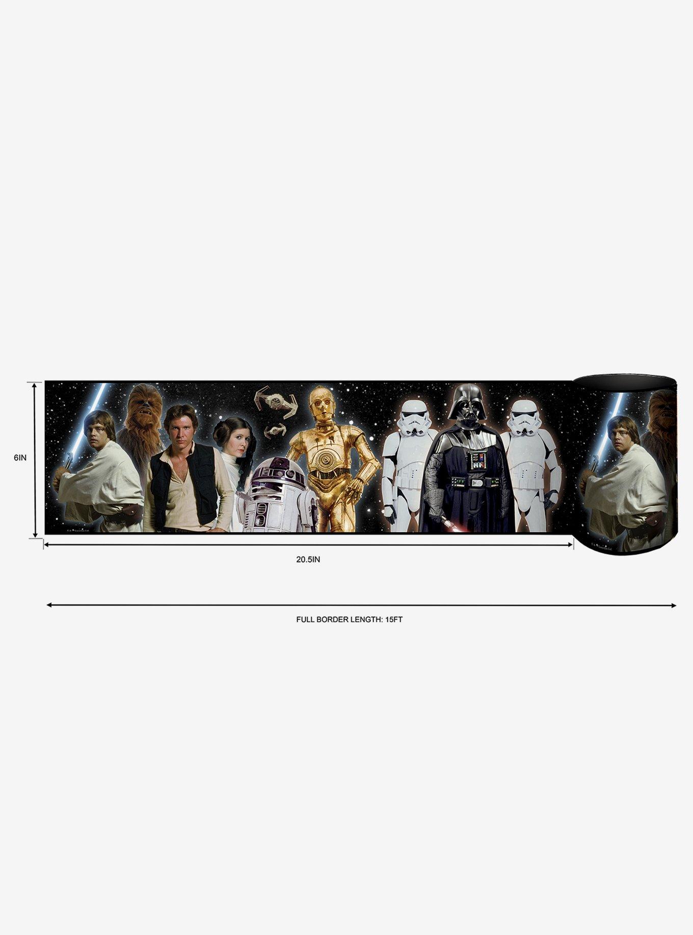 Star Wars Characters Red Peel & Stick Wallpaper Border, , hi-res
