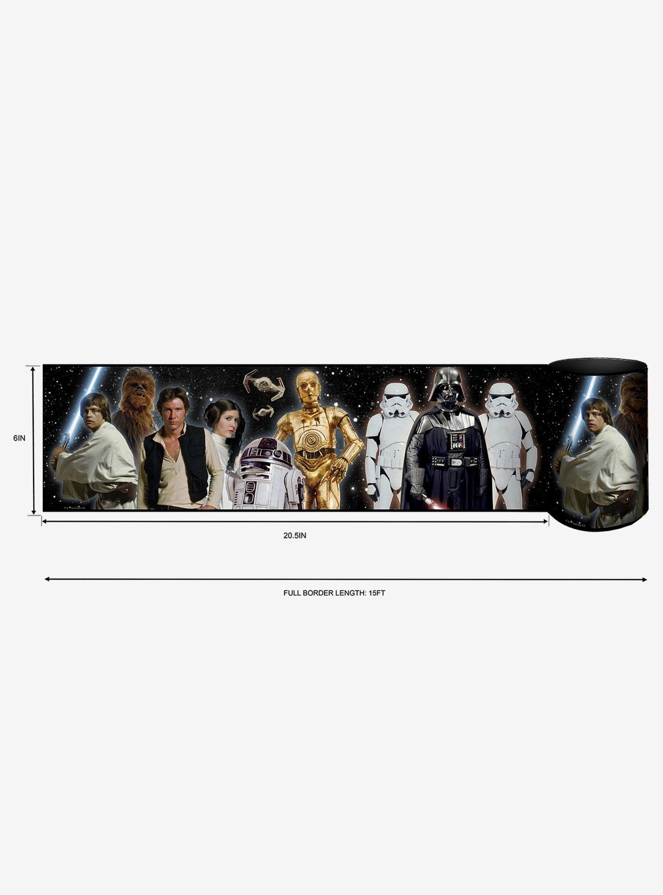 Star Wars Characters Red Peel & Stick Wallpaper Border, , alternate