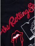 The Rolling Stones MTV Glitter Logo Boyfriend Fit Girls T-Shirt, BLACK, alternate