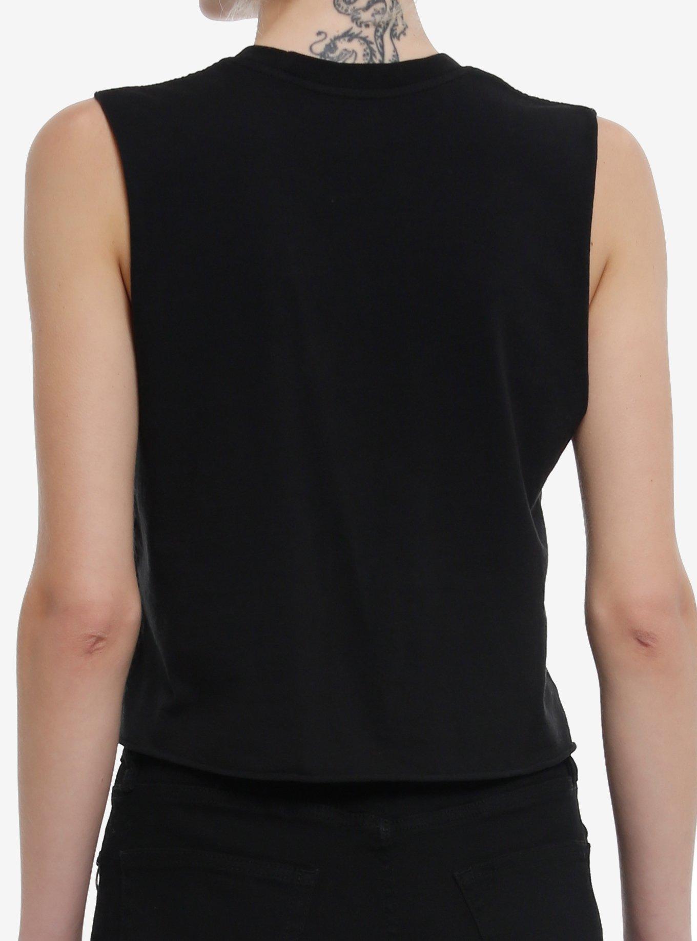 Bleeding Heart Rib Cage Girls Crop Muscle Tank Top, MULTI, alternate