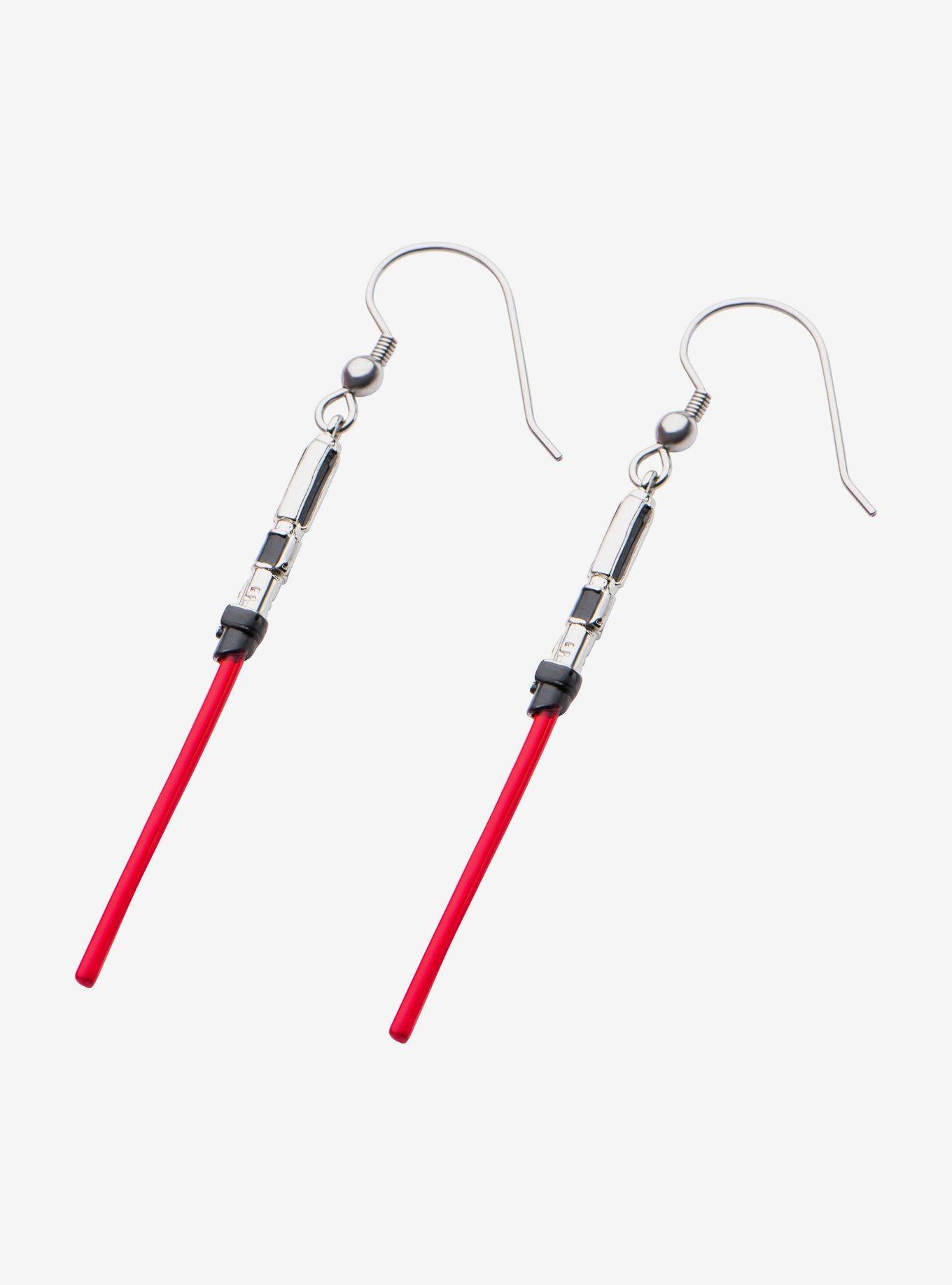 Star Wars Darth Vader Lightsaber Drop Earrings, , alternate