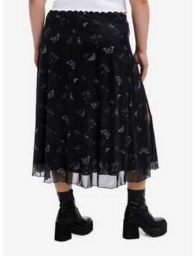 Daisy Street Butterfly Cherub Mesh Maxi Skirt Plus Size, , hi-res