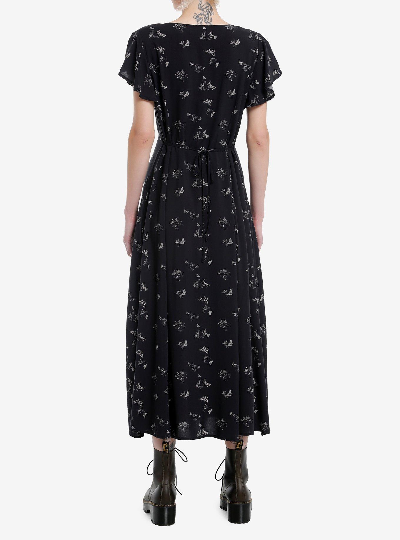 Daisy Street Butterfly Cherub Maxi Dress, GREY, alternate