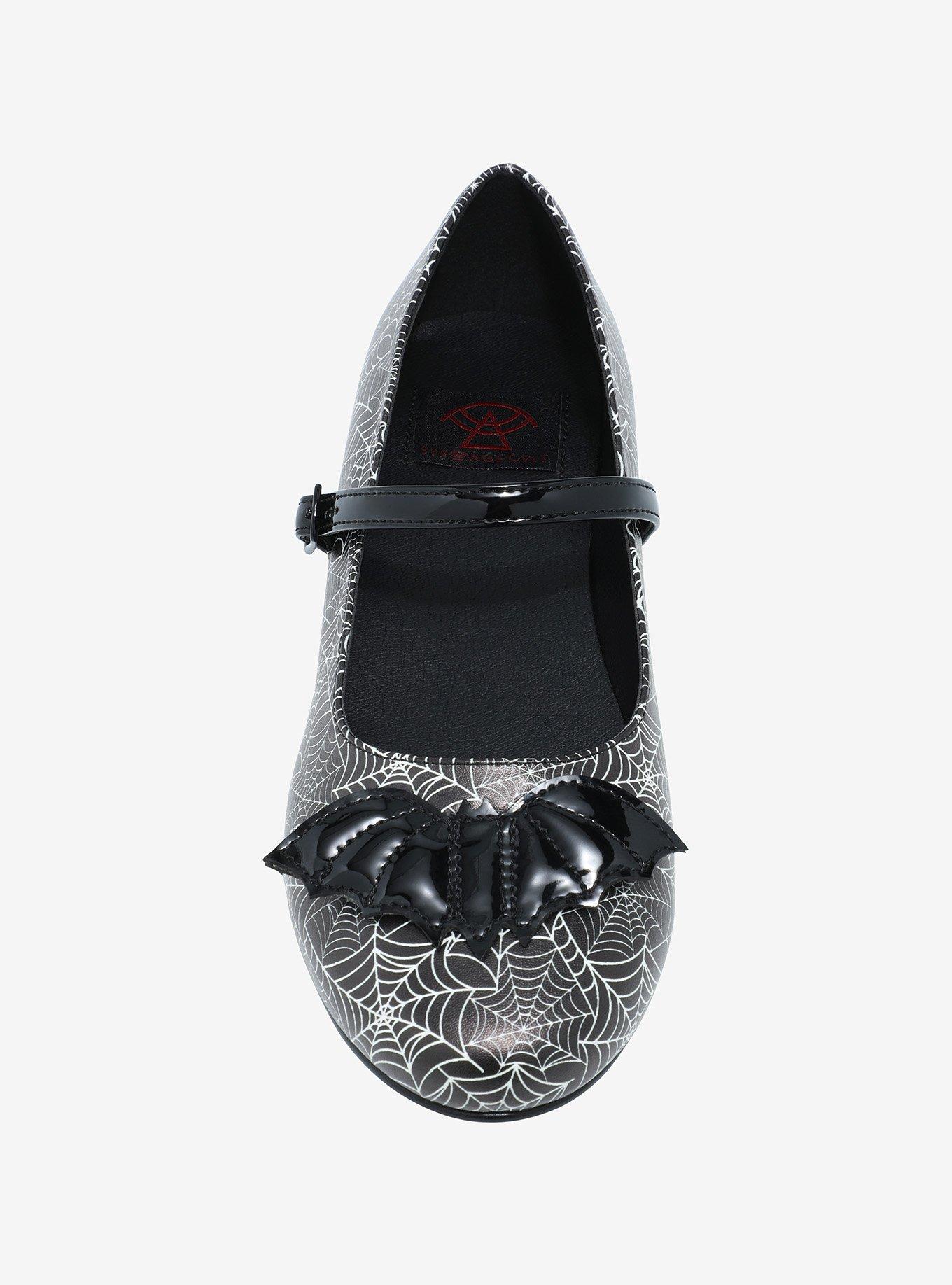 Strange Cvlt Spiderweb Mary Jane Flats, MULTI, alternate