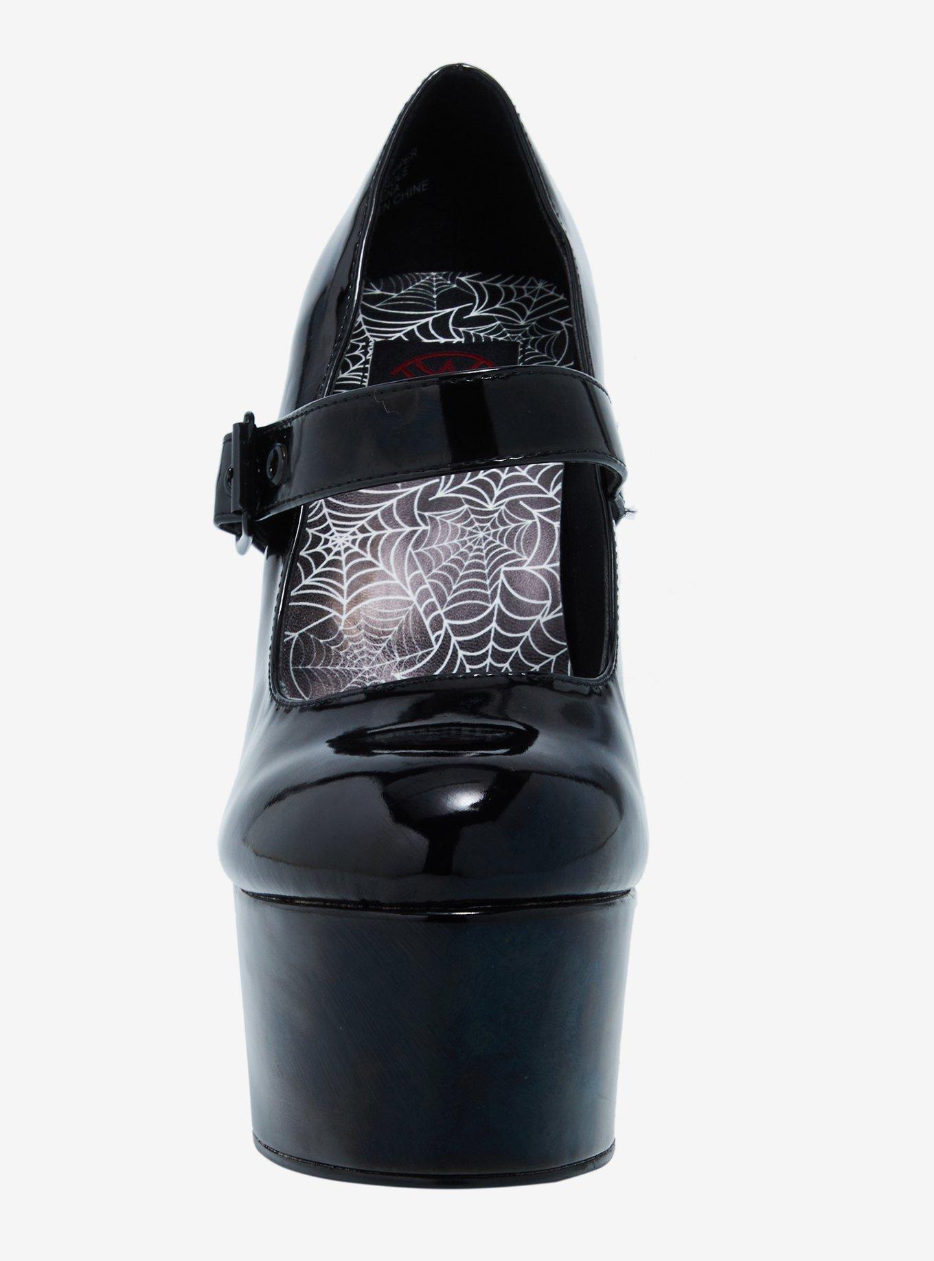 Strange Cvlt Black Patent Widow Heel, MULTI, alternate