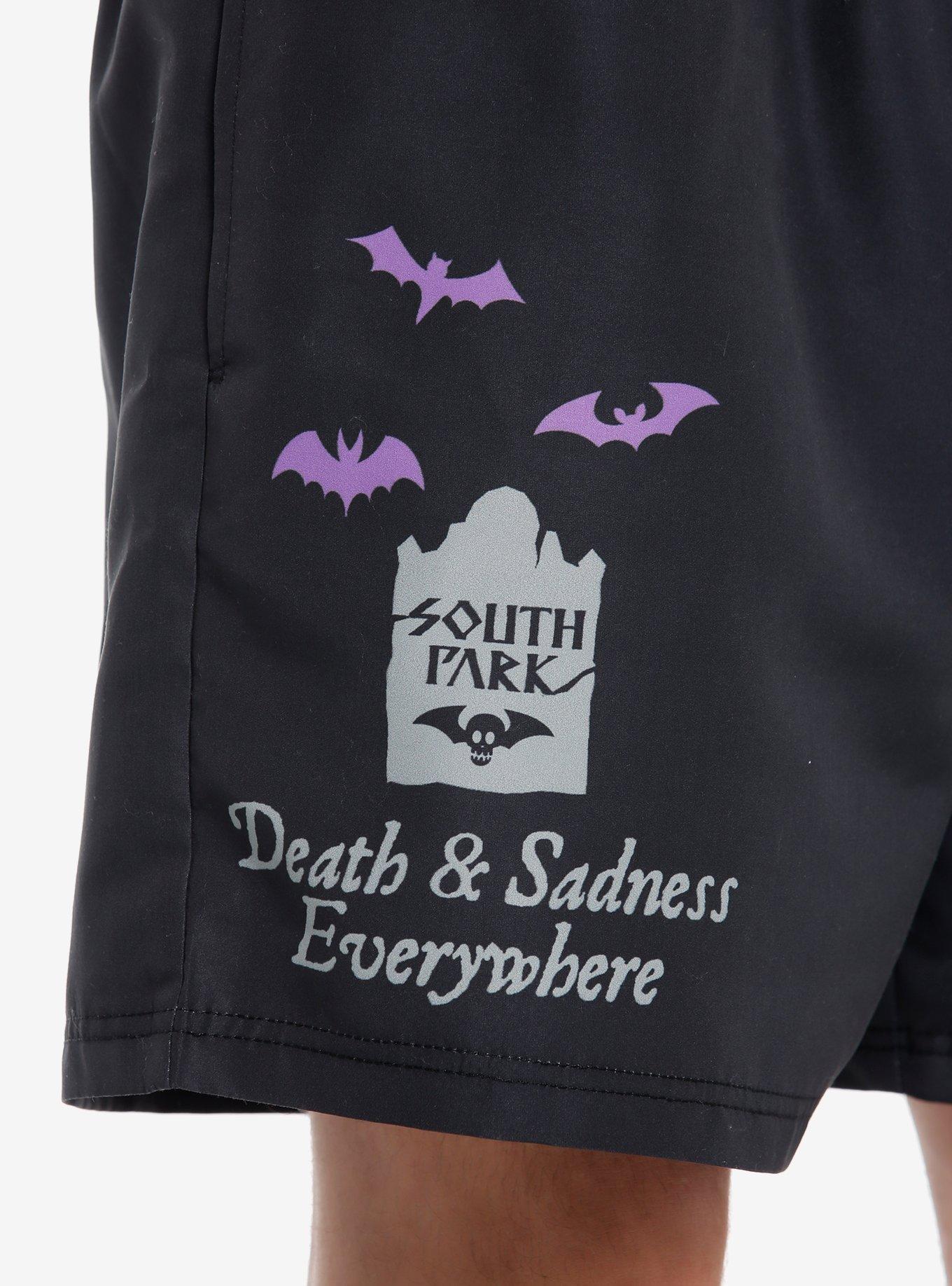 South Park Goth Kids Nylon Shorts, PURPLE, alternate