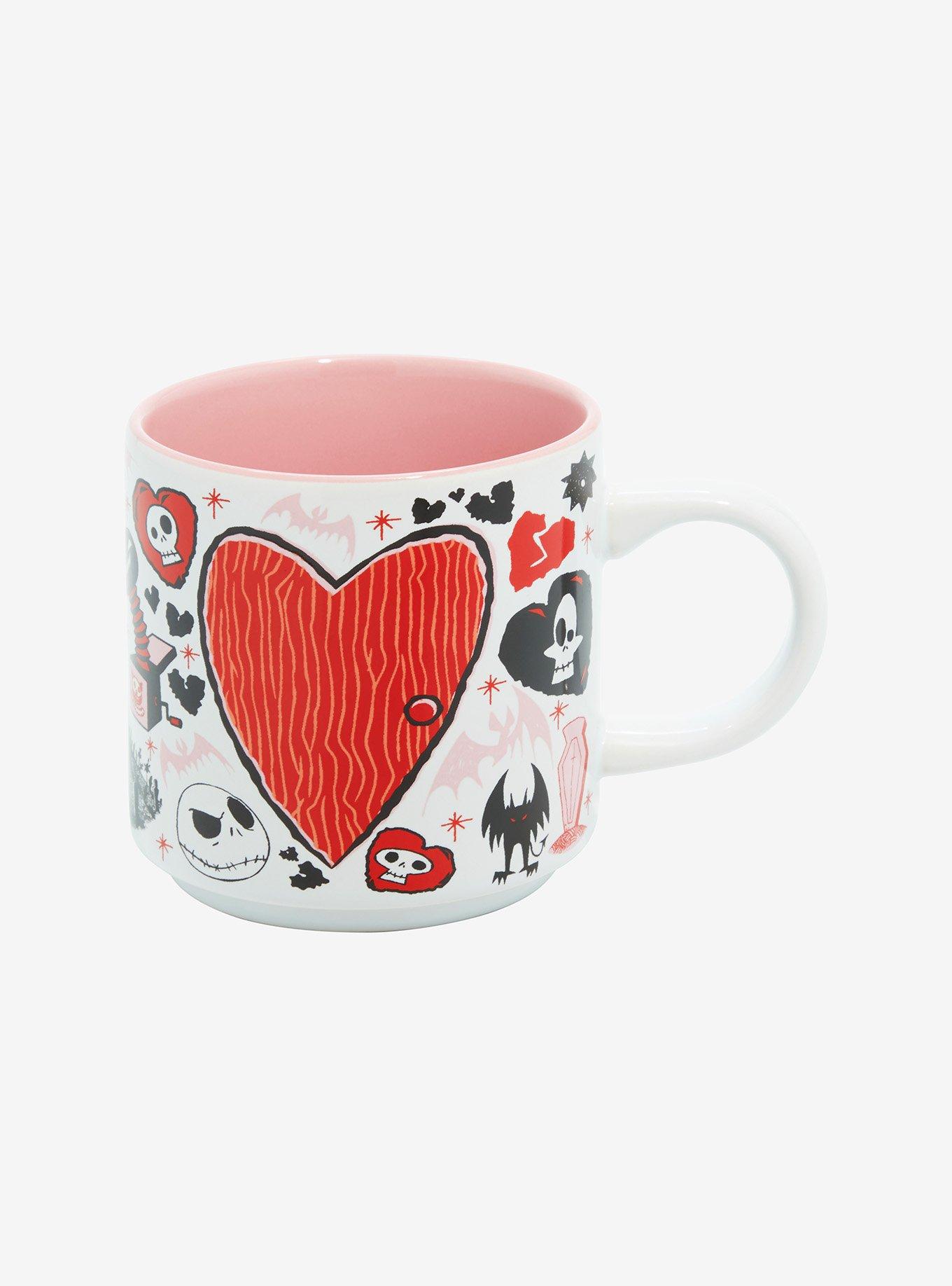 Disney The Nightmare Before Christmas Jack & Sally Valentine's Day Mug, , alternate