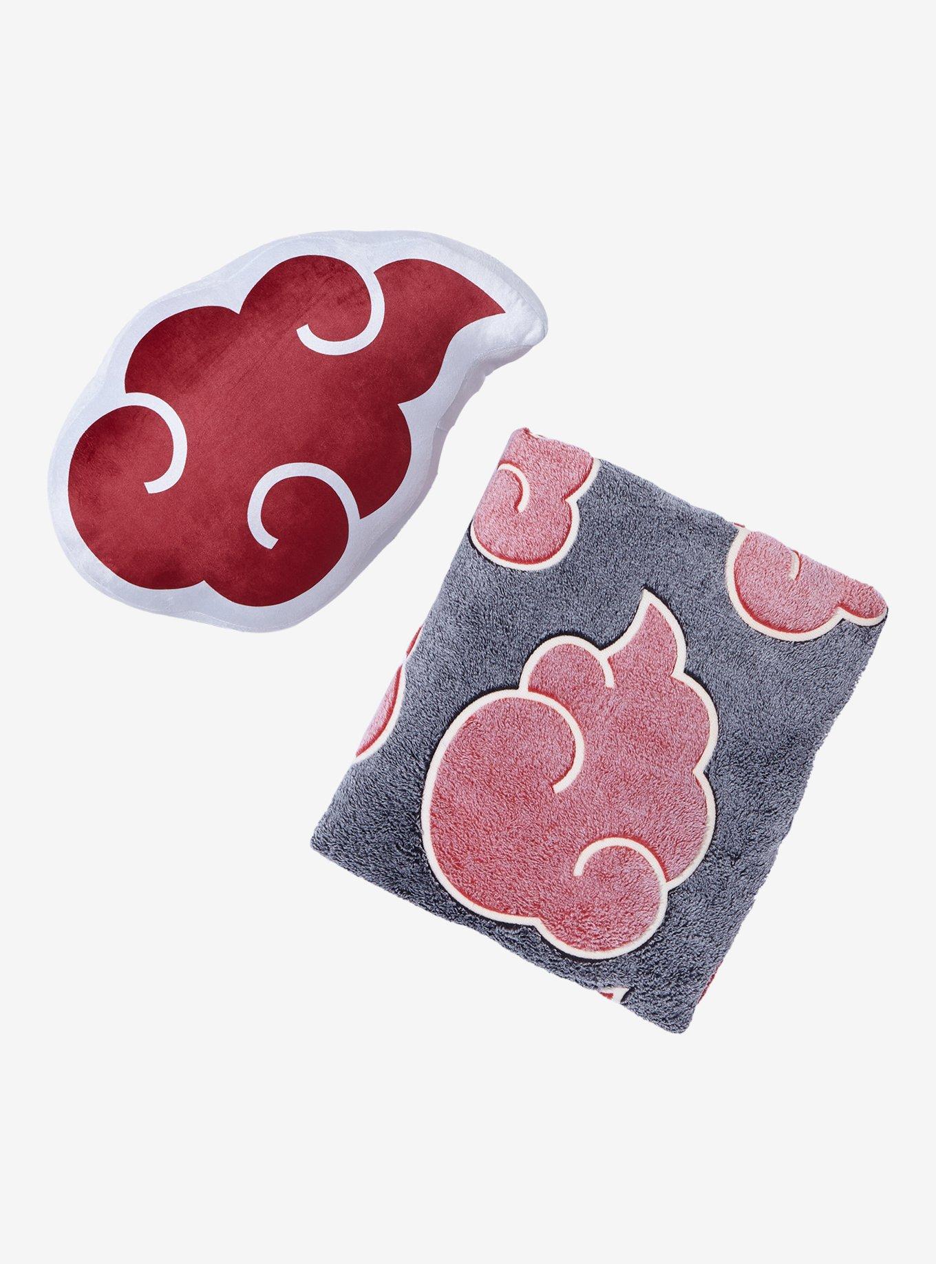 Naruto Shippuden Akatsuki Cloud Glow-in-the-Dark Blanket and Pillow, , alternate