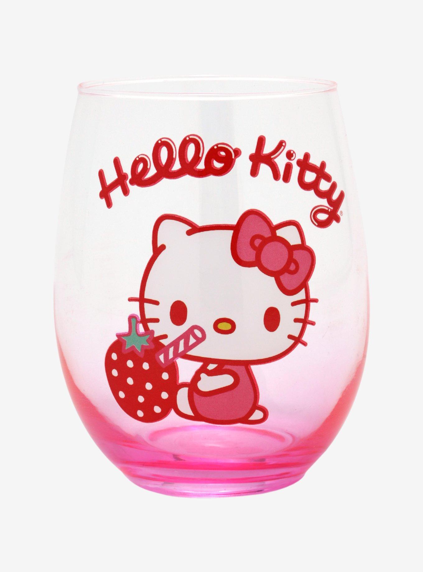 Sanrio Hello Kitty Strawberry Wine Glass, , alternate