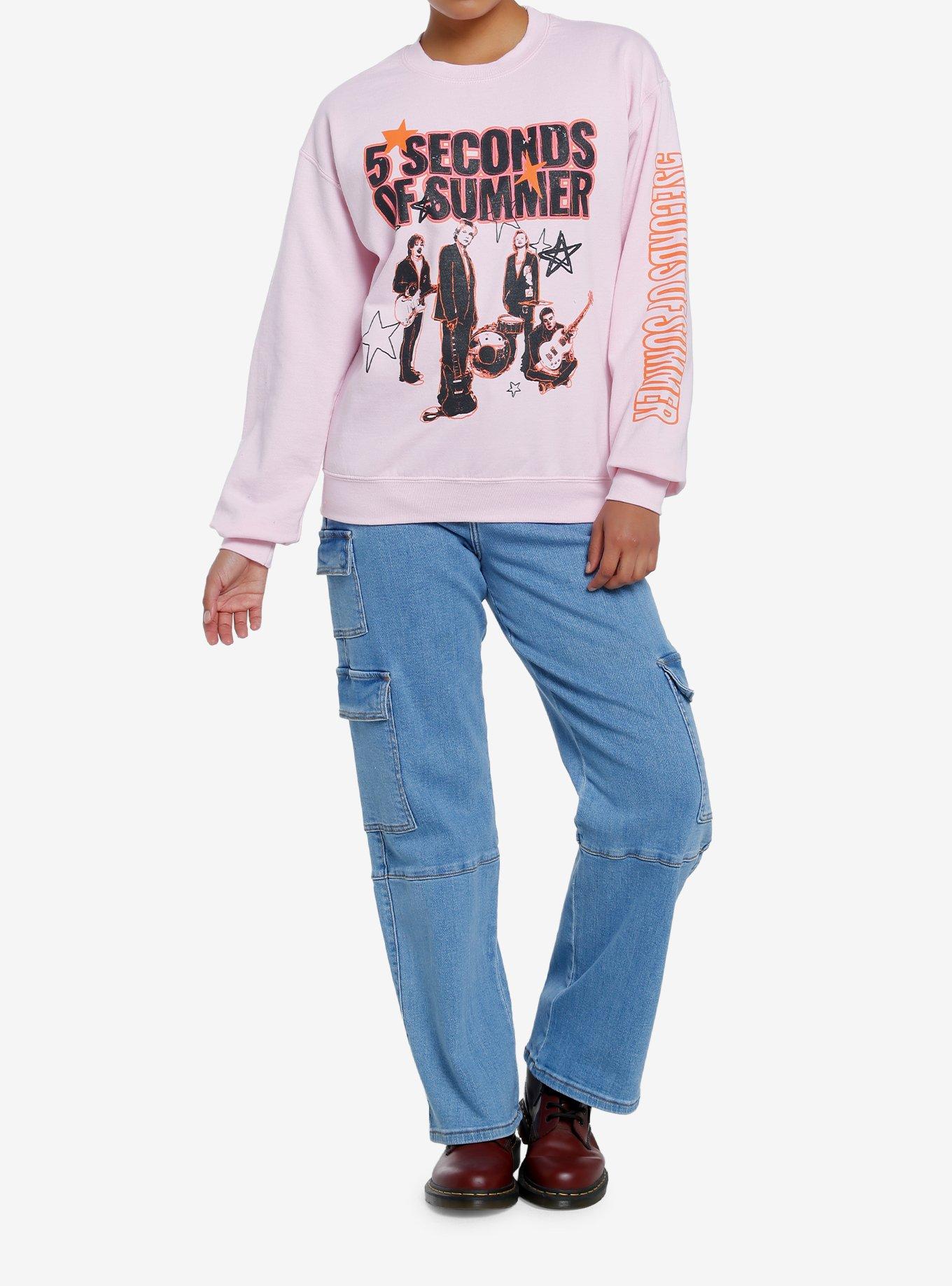 5 Seconds Of Summer Pink Girls Sweatshirt, , hi-res