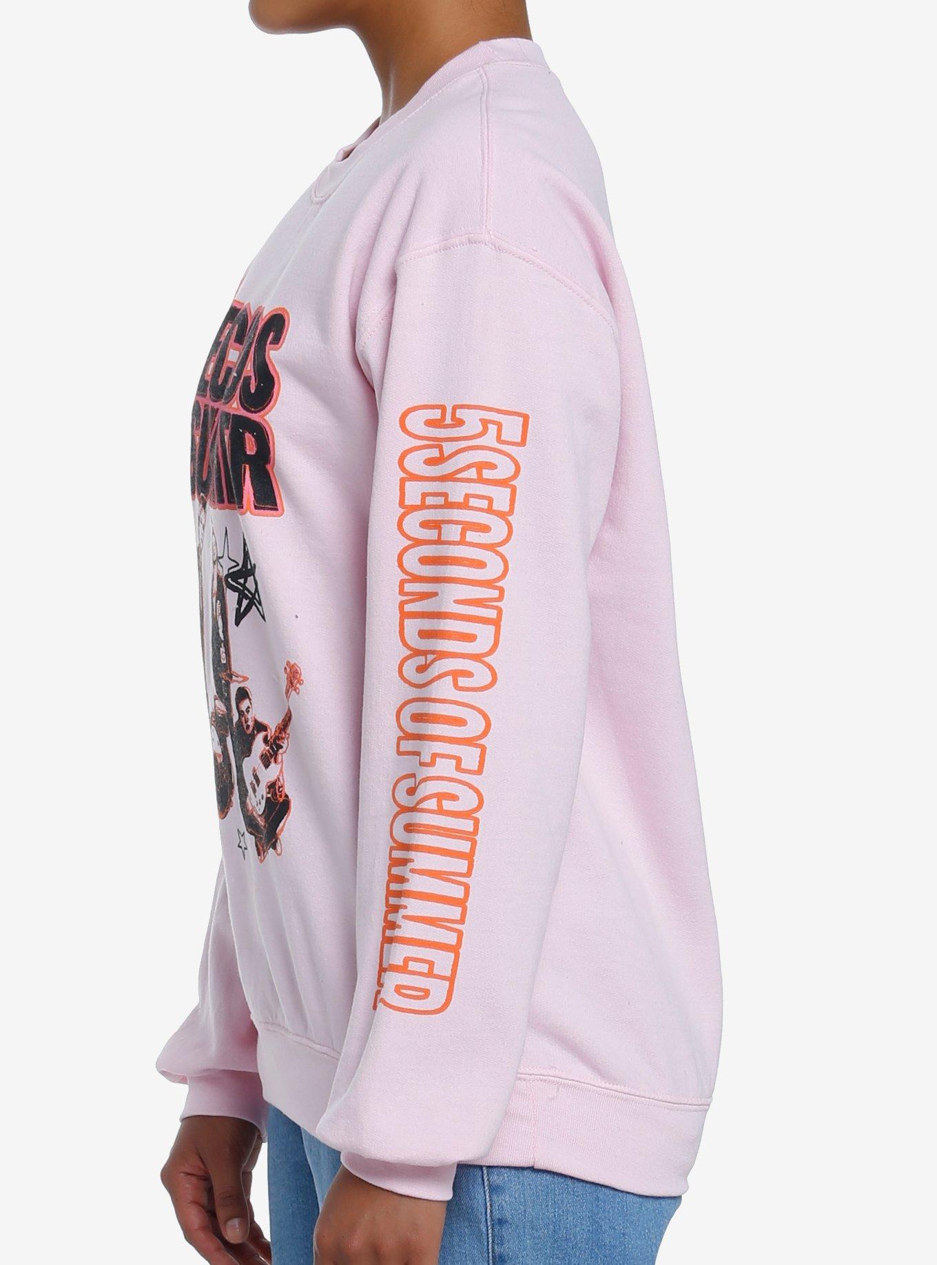 5 Seconds Of Summer Pink Girls Sweatshirt, PINK, alternate