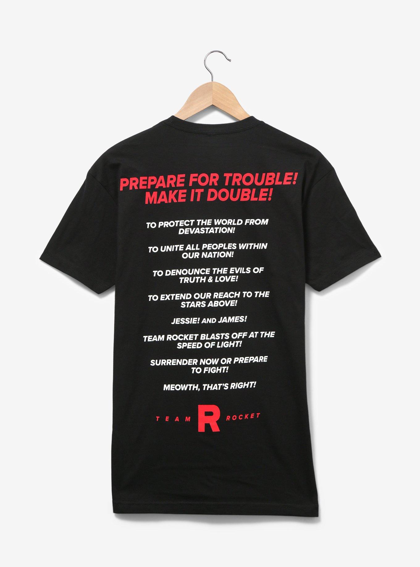 Pok&eacute;mon Team Rocket Jessie & James T-Shirt - BoxLunch Exclusive, BLACK, alternate