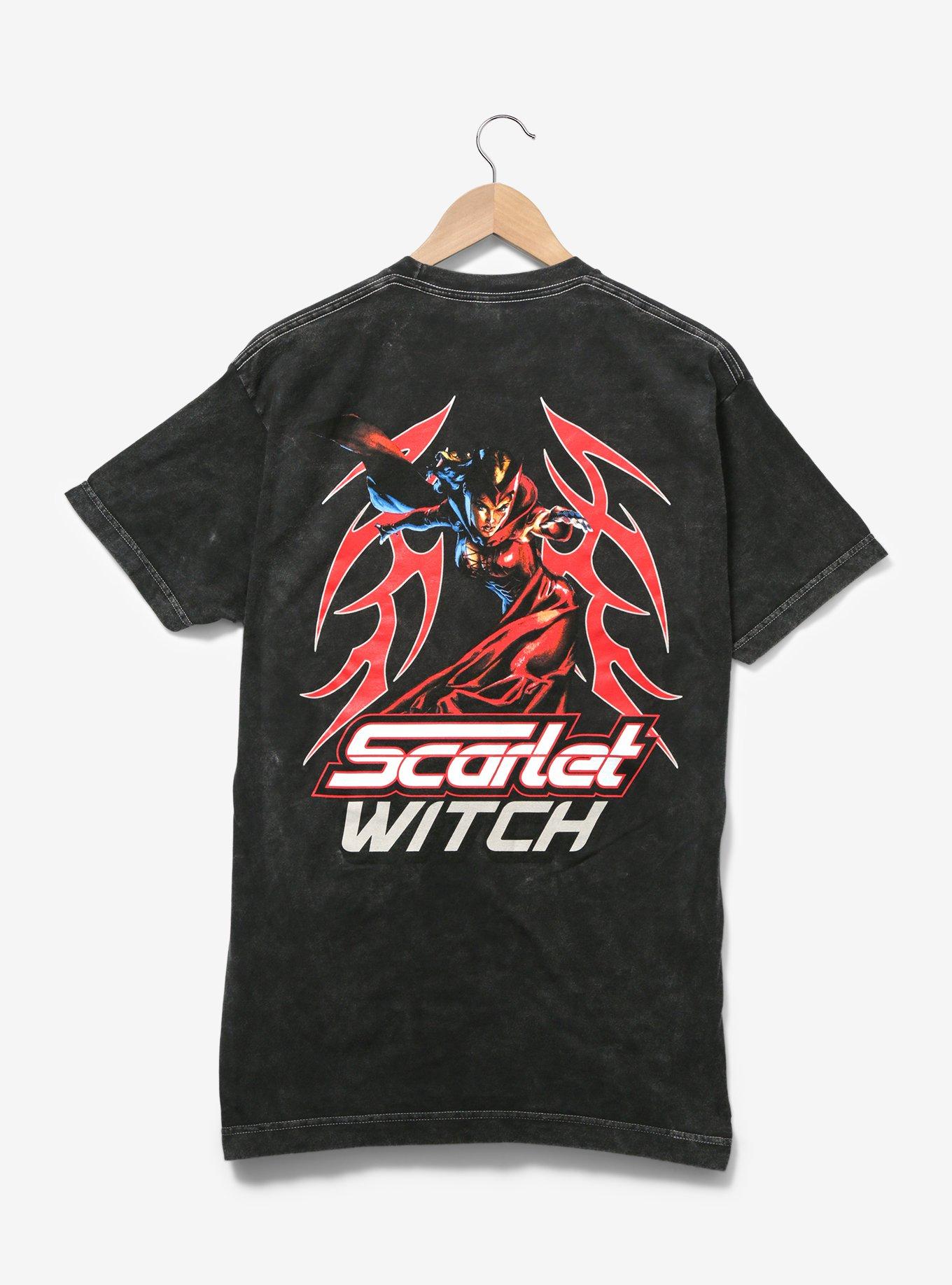 Marvel Scarlet Witch Tie Dye T-Shirt &mdash; BoxLunch Exclusive, MINERAL BLACK, alternate
