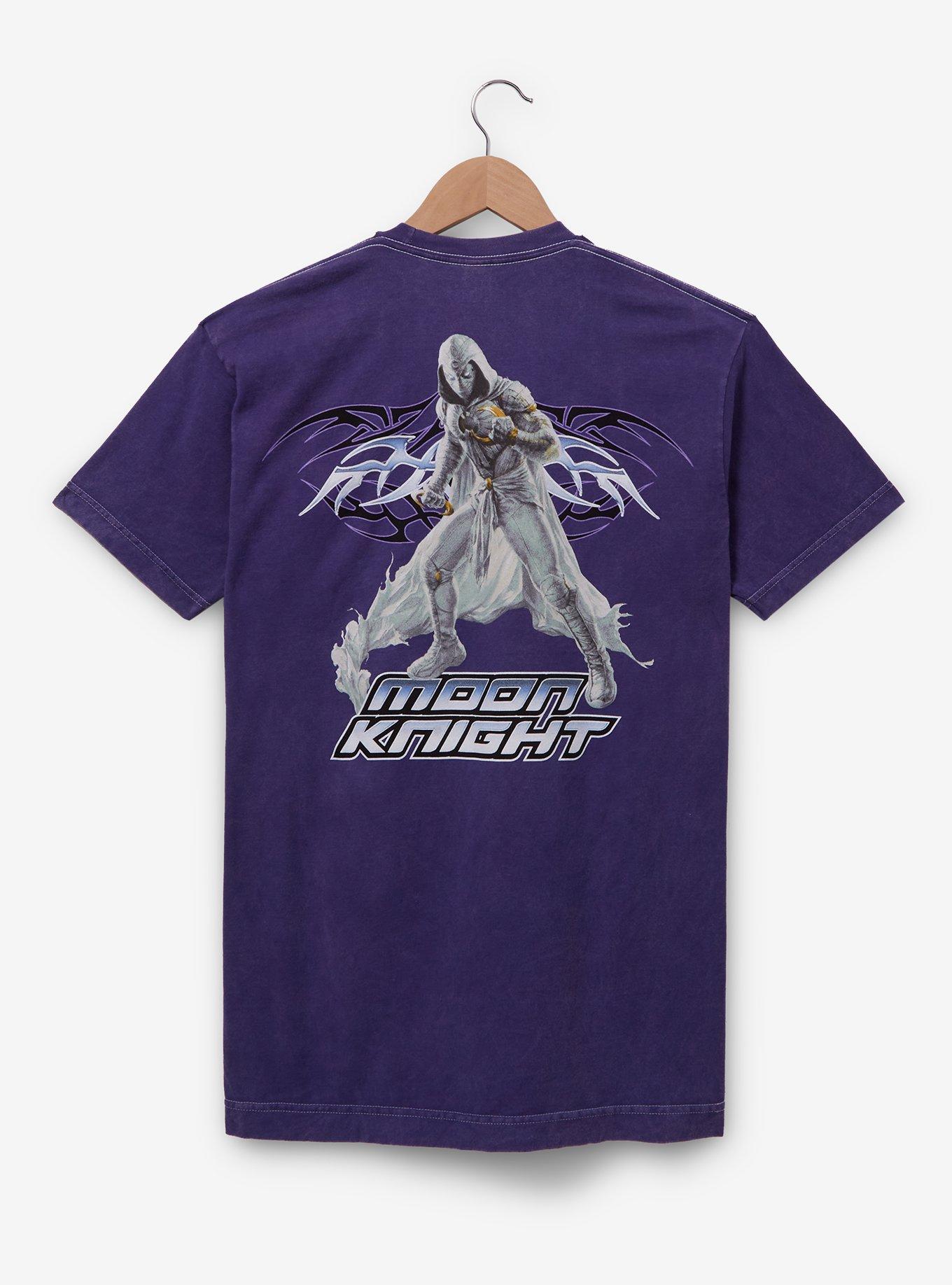 Marvel Moon Knight Portrait T-Shirt - BoxLunch Exclusive, DARK PURPLE, alternate