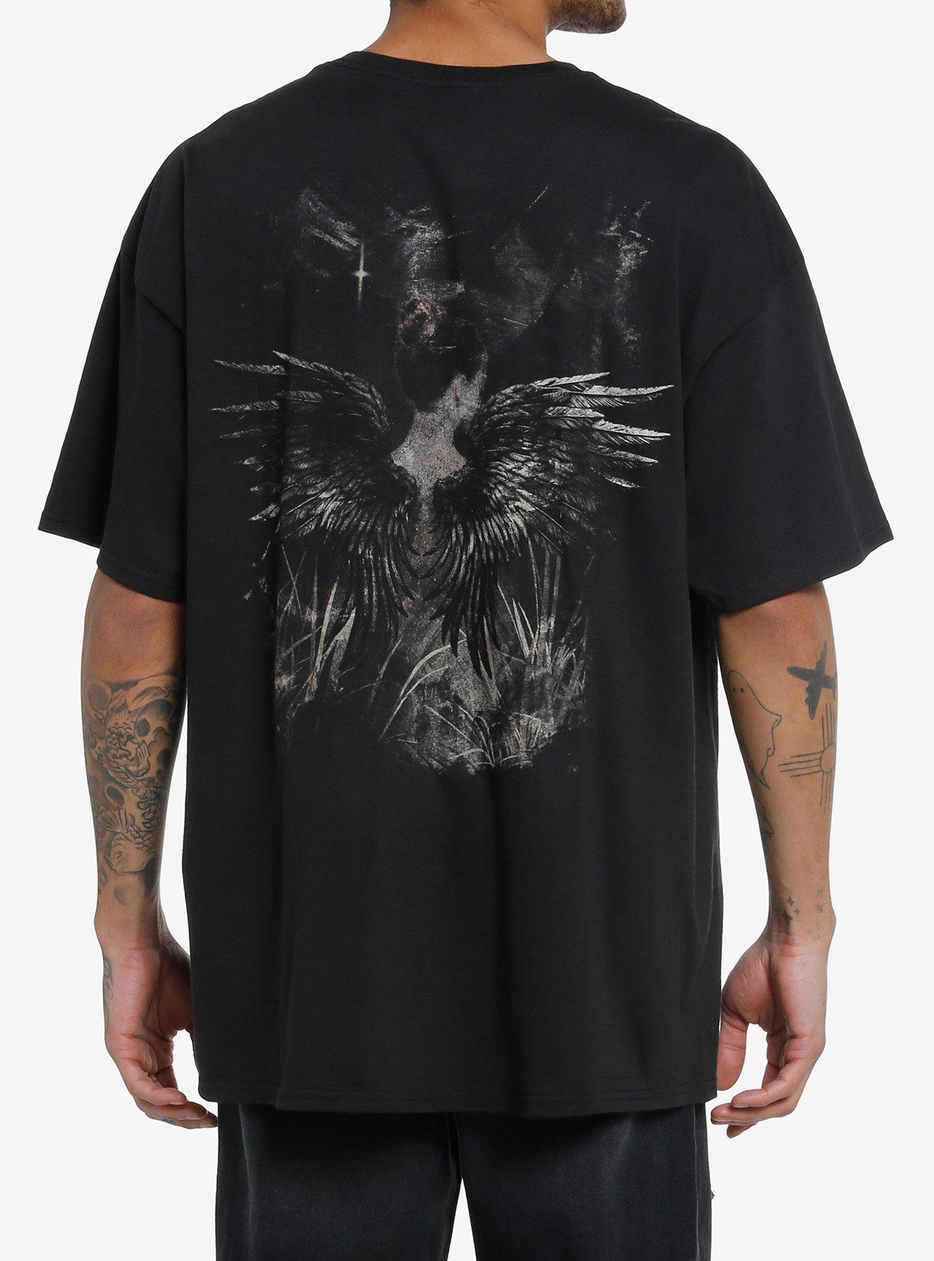 Cosmic Aura Dark Angel Remember Oversized T-Shirt, MULTI, alternate