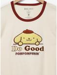 Sanrio Pompompurin Do Good Women's Ringer T-Shirt - BoxLunch Exclusive, OFF WHITE, alternate