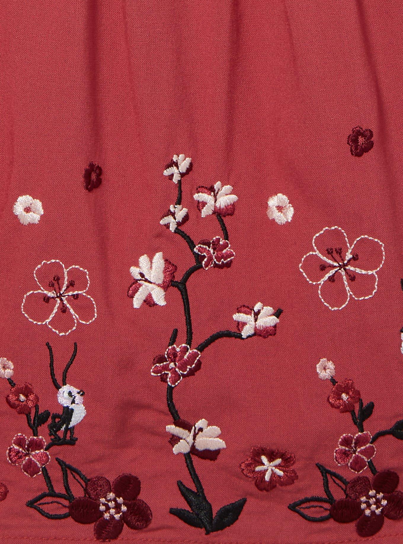 Disney Mulan Cherry Blossom Women's Plus Size Smock Top &mdash; BoxLunch Exclusive, PURPLE, alternate