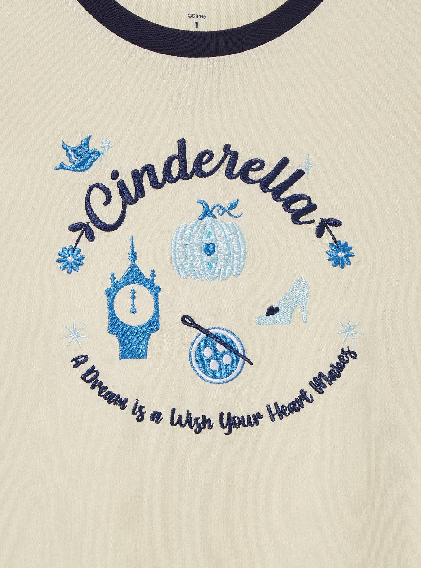 Her Universe Disney Cinderella Icon Ringer Women's Plus T-Shirt — BoxLunch Exclusive
