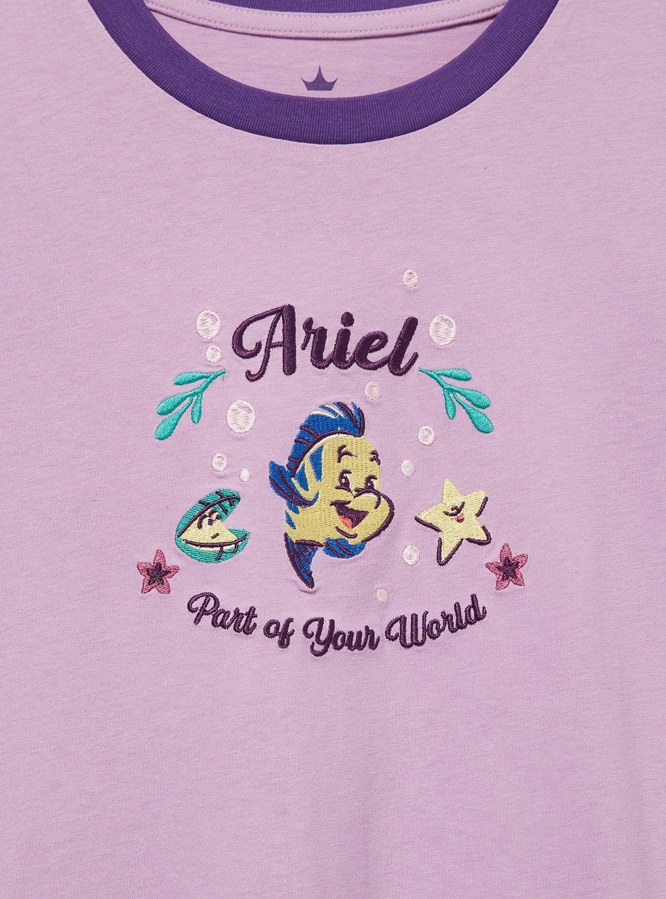 Disney The Little Mermaid Ariel Icons Women's Plus Size Ringer T-Shirt - BoxLunch Exclusive, , hi-res