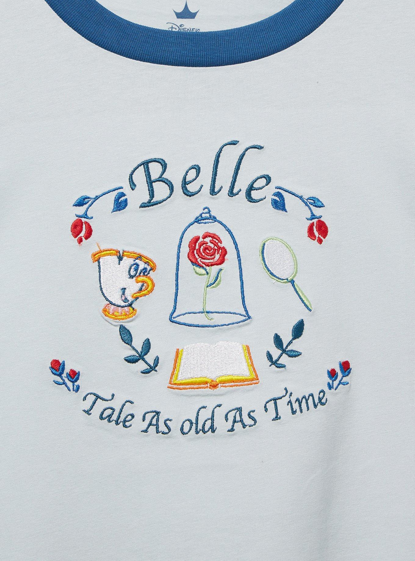 Disney Beauty & the Beast Belle Icons Women's Plus Size Ringer T-Shirt — BoxLunch Exclusive, , hi-res