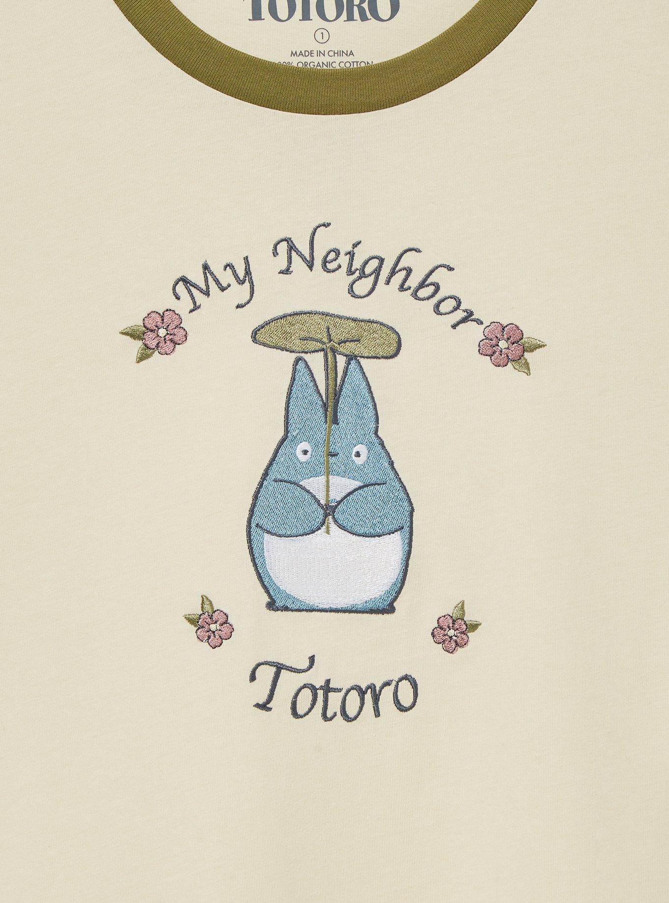 Her Universe Studio Ghibli My Neighbor Totoro Women's Plus Size Ringer T-Shirt &mdash; BoxLunch Exclusive, OFF WHITE, alternate