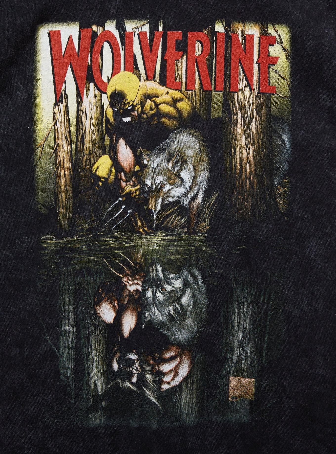 Marvel X-Men Wolverine Woods Portrait T-Shirt, BLACK, alternate