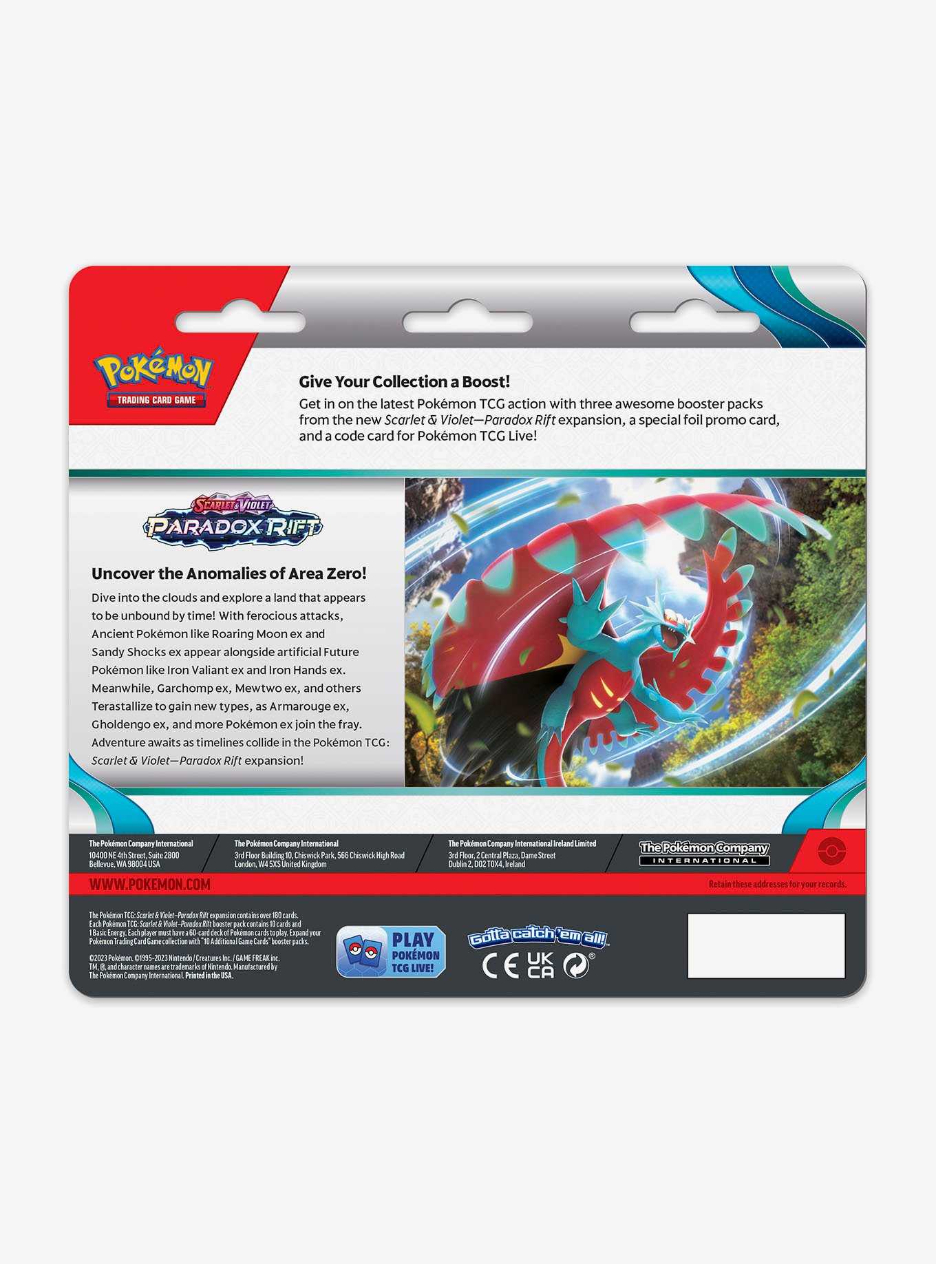 Pokémon Trading Card Game Scarlet & Violet Paradox Rift Blind Assortment Booster Pack Set, , hi-res
