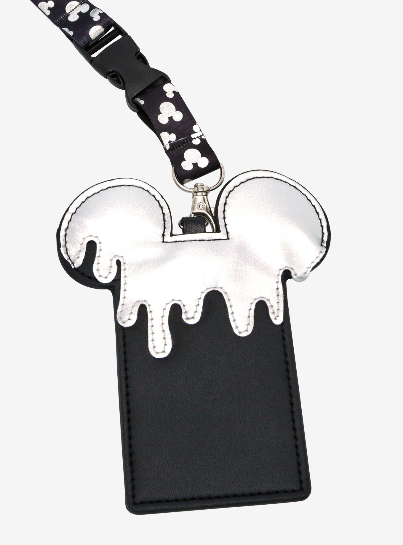 Disney100 Mickey Mouse Metallic Drip Lanyard & Cardholder, , alternate