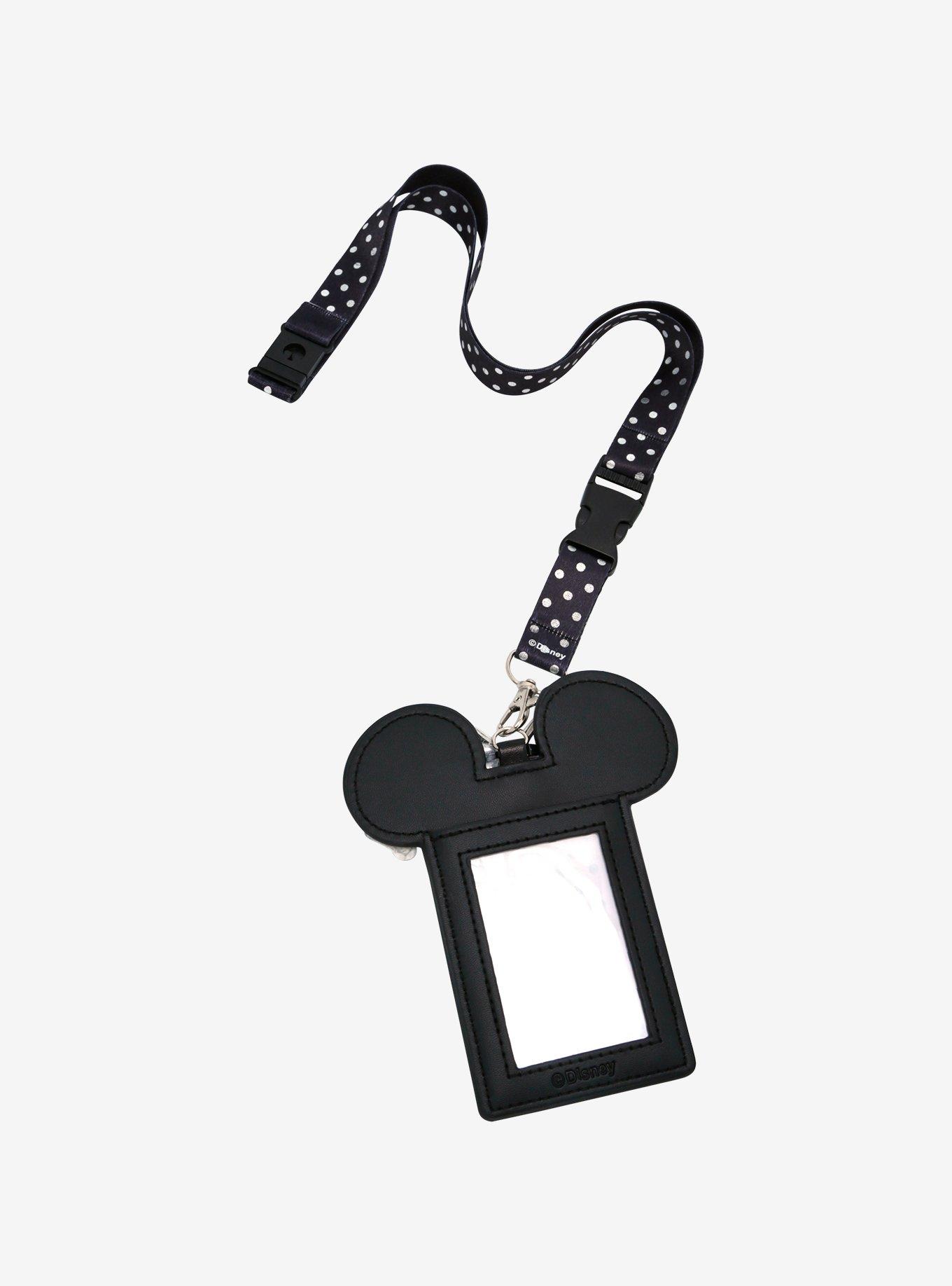 Disney100 Minnie Mouse Metallic Drip Lanyard & Cardholder, , hi-res