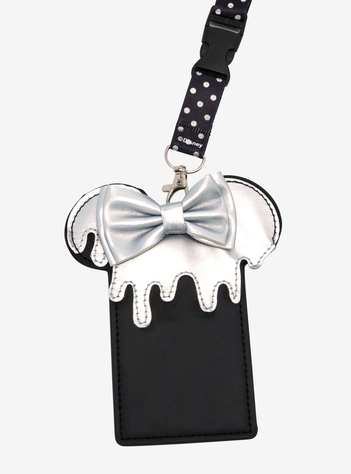 Disney100 Minnie Mouse Metallic Drip Lanyard & Cardholder, , alternate