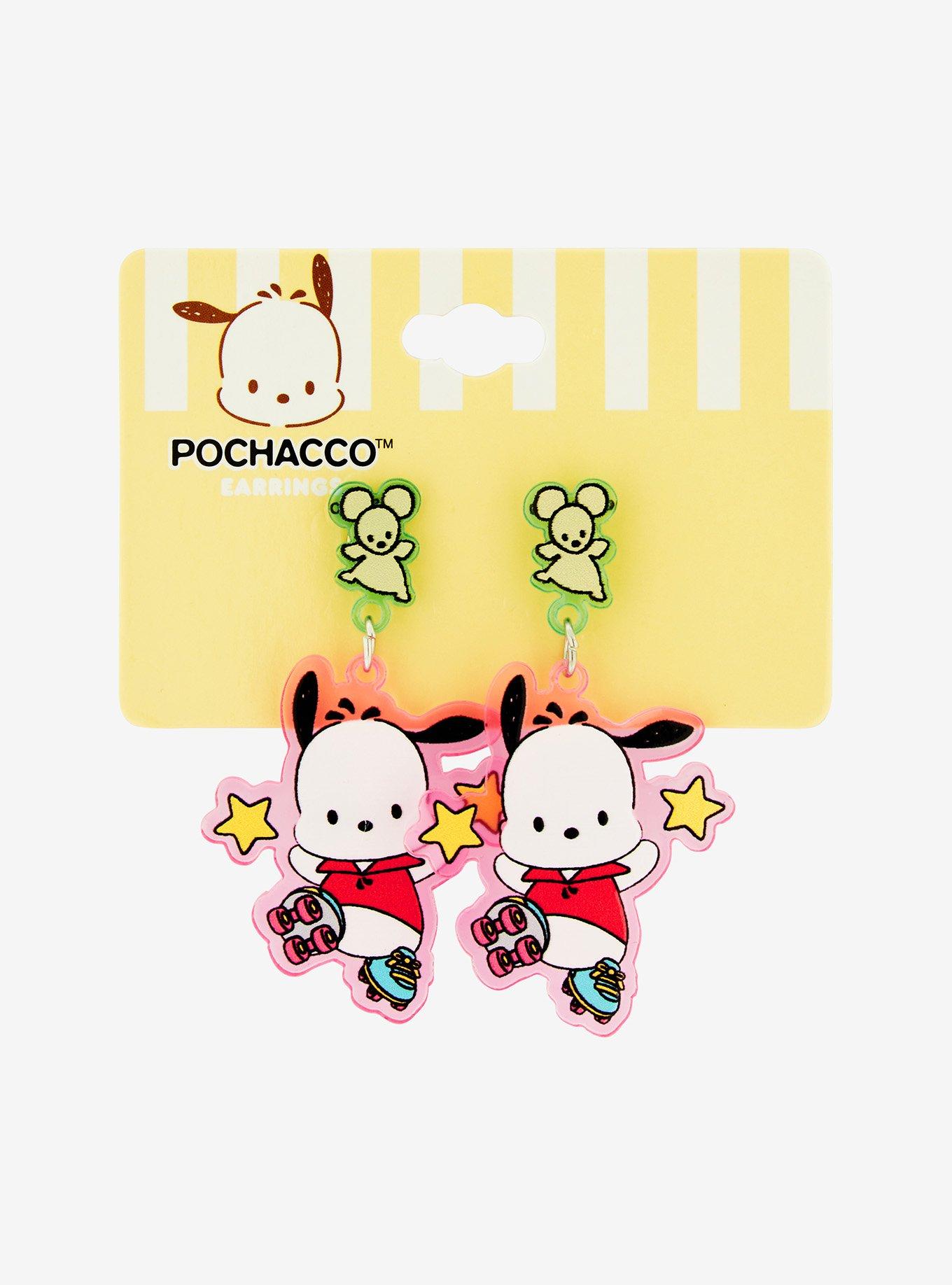 Sanrio Pochacco Roller Skating Charm Earrings - BoxLunch Exclusive, , alternate