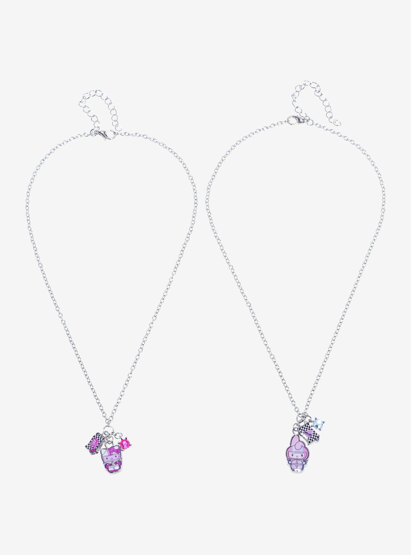 Hello Kitty & My Melody Racer Best Friend Necklace Set, , alternate