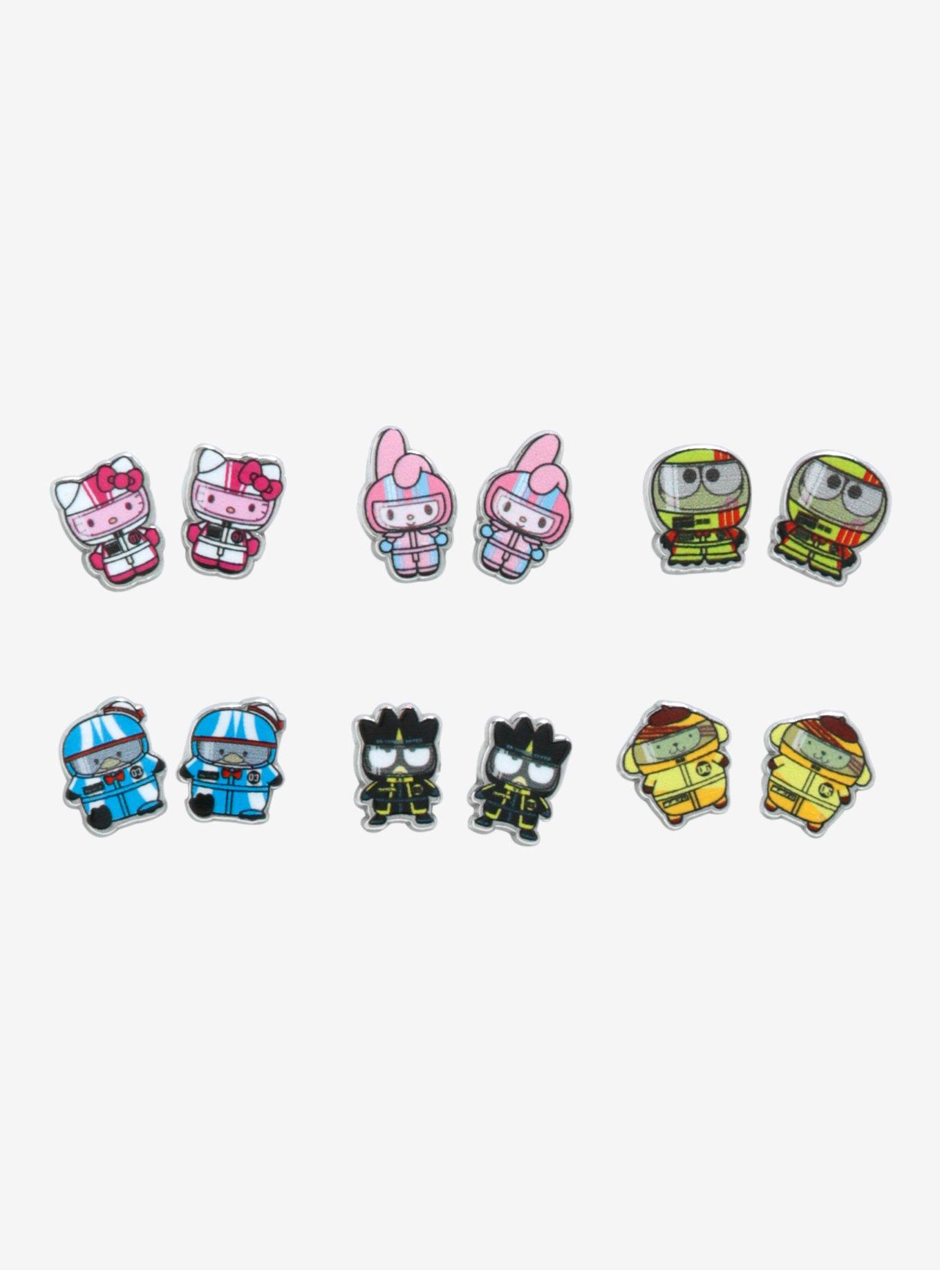 Hello Kitty And Friends Racing Outfit Earring Set, , hi-res