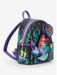 Loungefly Disney The Little Mermaid 35th Anniversary Ariel Glow-in-the-Dark Mini Backpack, , alternate