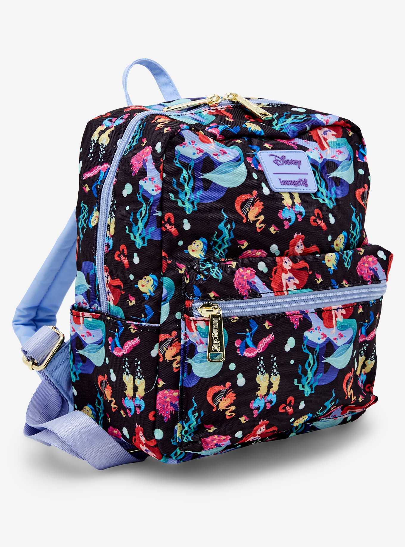 Loungefly Disney The Little Mermaid 35th Anniversary Under the Sea Allover Print Mini Backpack, , hi-res