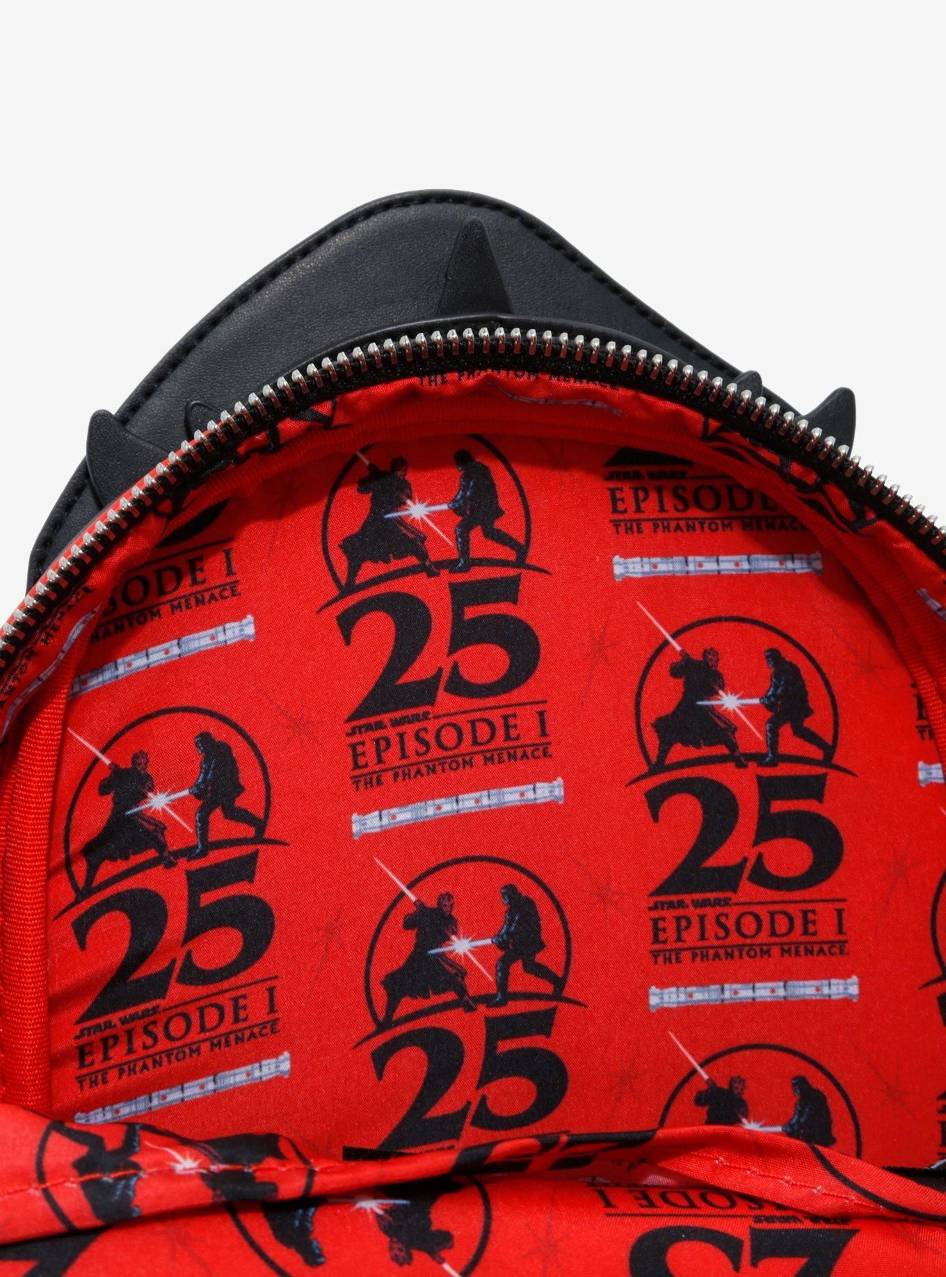 Loungefly Star Wars: Episode I - The Phantom Menace 25th Anniversary Darth Maul Figural Mini Backpack