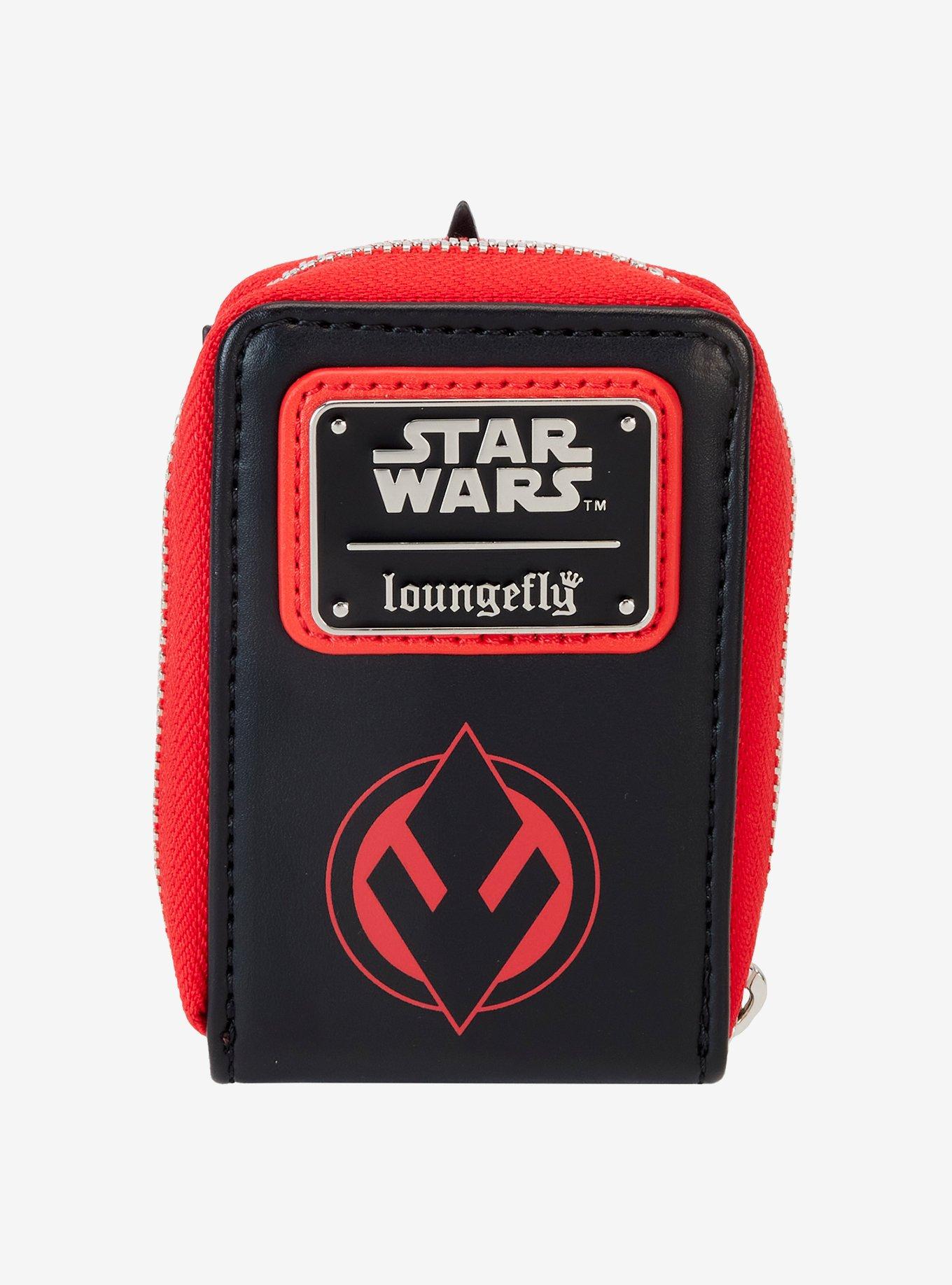 Loungefly Star Wars: Episode I - The Phantom Menace 25th Anniversary Darth Maul Accordion Zip Wallet, , hi-res